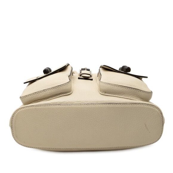 Gucci Bamboo Rucksack Backpack White Ivory Leather main image 4